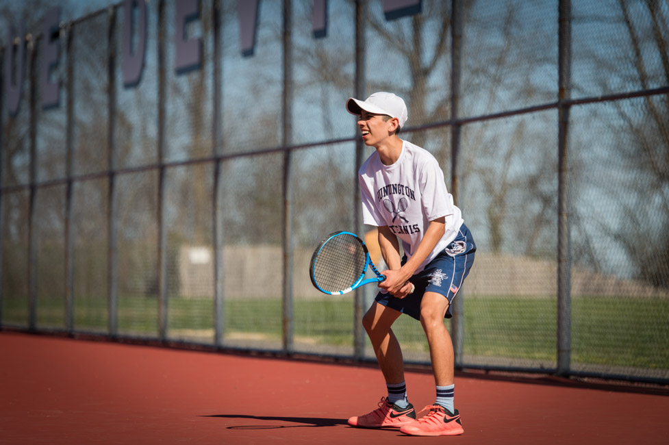 Sophomore Jack Flores is the defending Suffolk singles champion. (Darin Reed photo