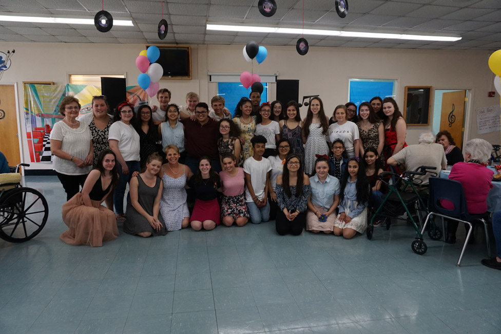 Huntington High School Grandfriends club members planned and pulled off the Senior Senior Prom.