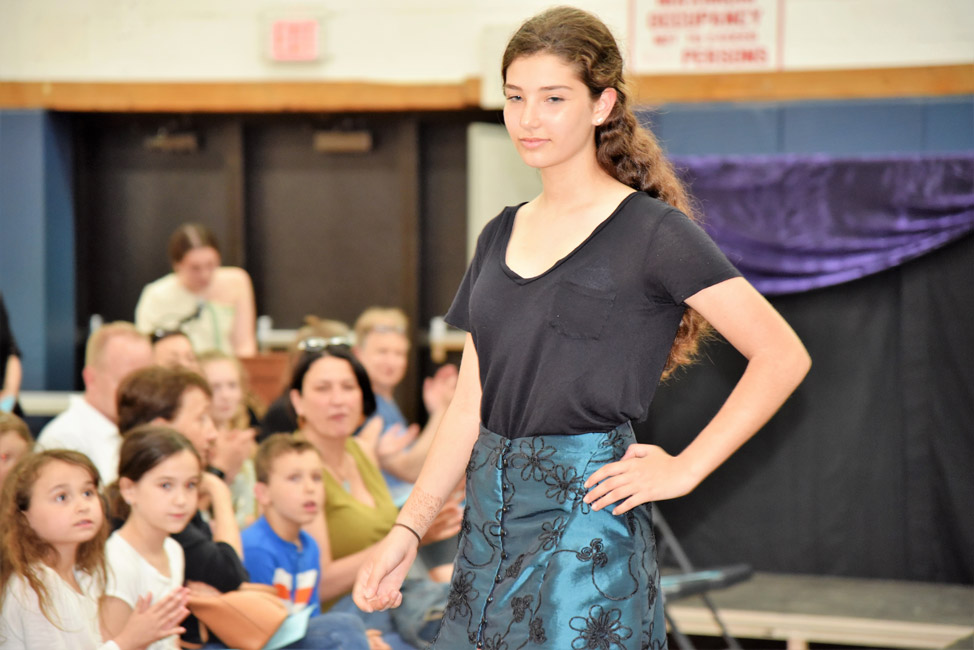 Huntington High School fashion design program students displayed their creations at a pair of shows earlier this week 