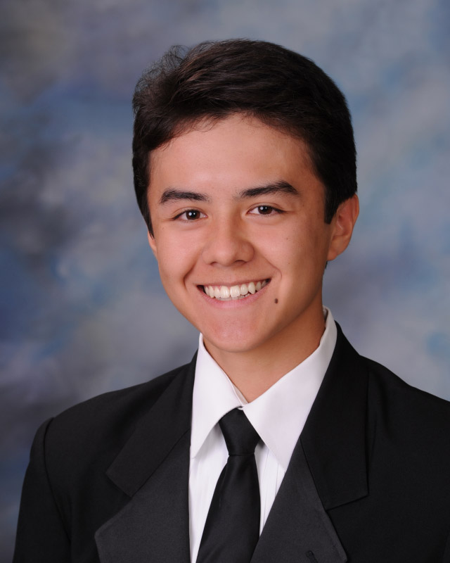 Huntington High School senior Kyle Chin