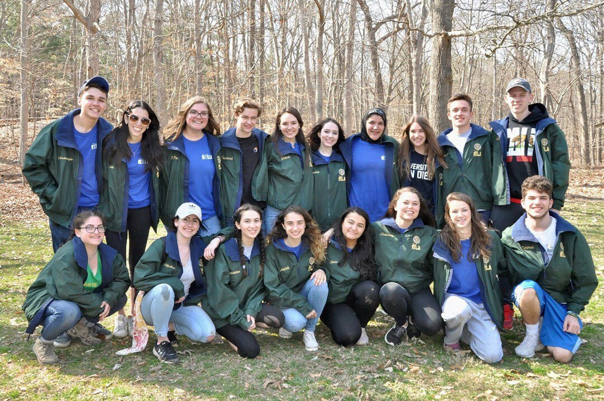 Julia Rogan (back row, third from right) was among a select group of participants for the Rotary Youth Leadership Awards program..