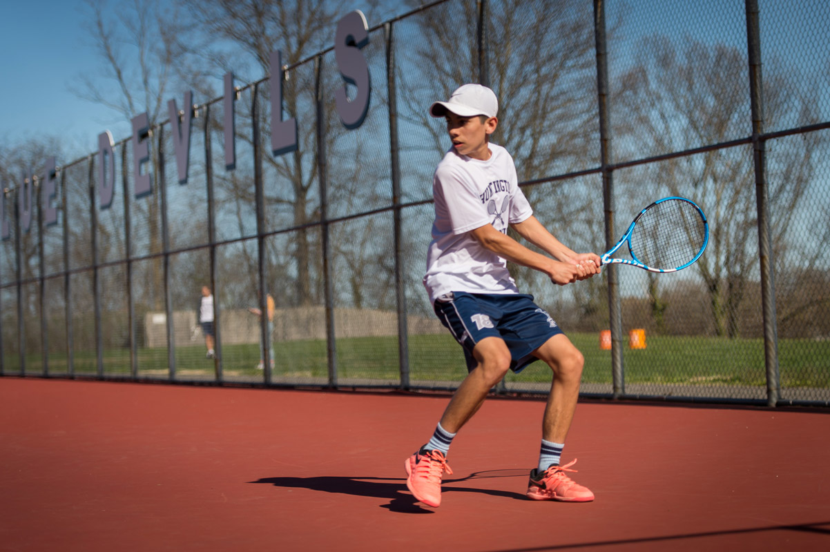 Sophomore Jack Flores is the defending Suffolk singles champion. (Darin Reed photo 