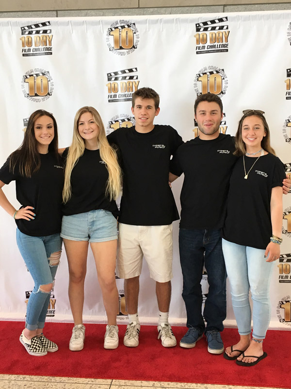 Huntington's national award filmmaking crew in June 2017..
