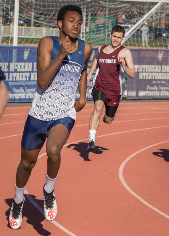 Huntington's Anthony Joseph is one of the top freshman runners in New York. (Mike Connell photo.).