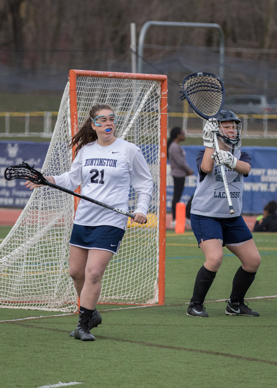 Megan Agrillo patrols near the goal. (Mike Connell photo.)