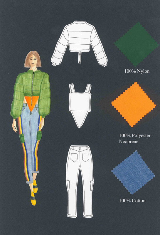 Oliva Hannigan's fashion designs show her growth over the years