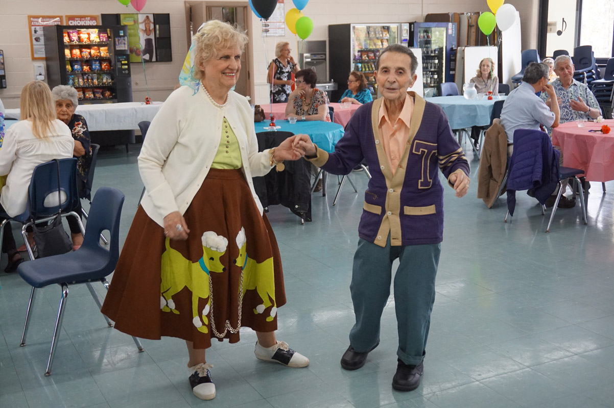 The 1950's outfits were a hit with the crowd 