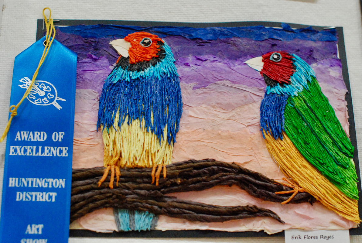 Student artwork was displayed at the annual HUFSD Art show on May 15-16.