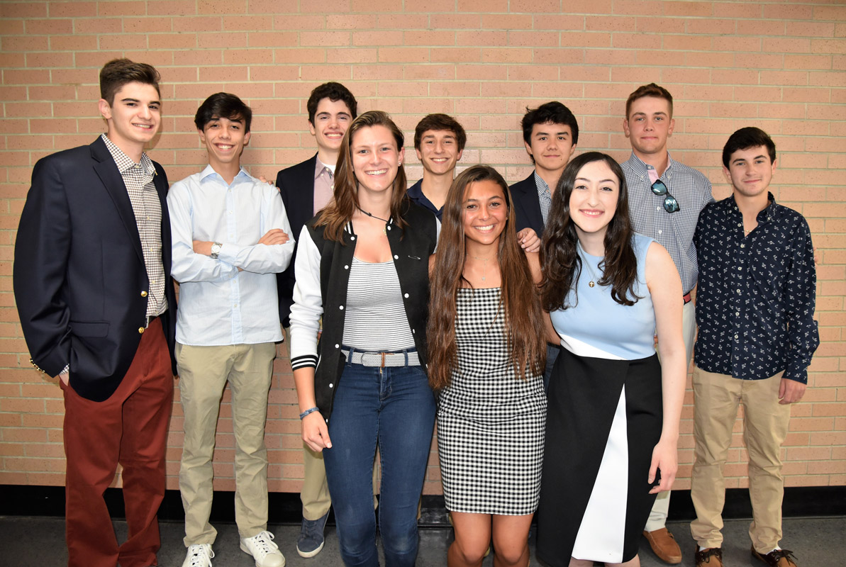 Seniors completing Huntington High School's science research program