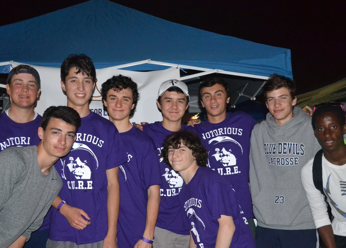 Kyle Chin (wearing hat) with his friends at last year's Relay For Life.