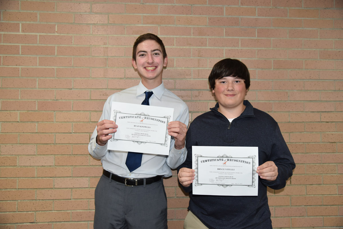Ryan Knowles and Bryce Vitulli captured coveted Giraffe Awards. 