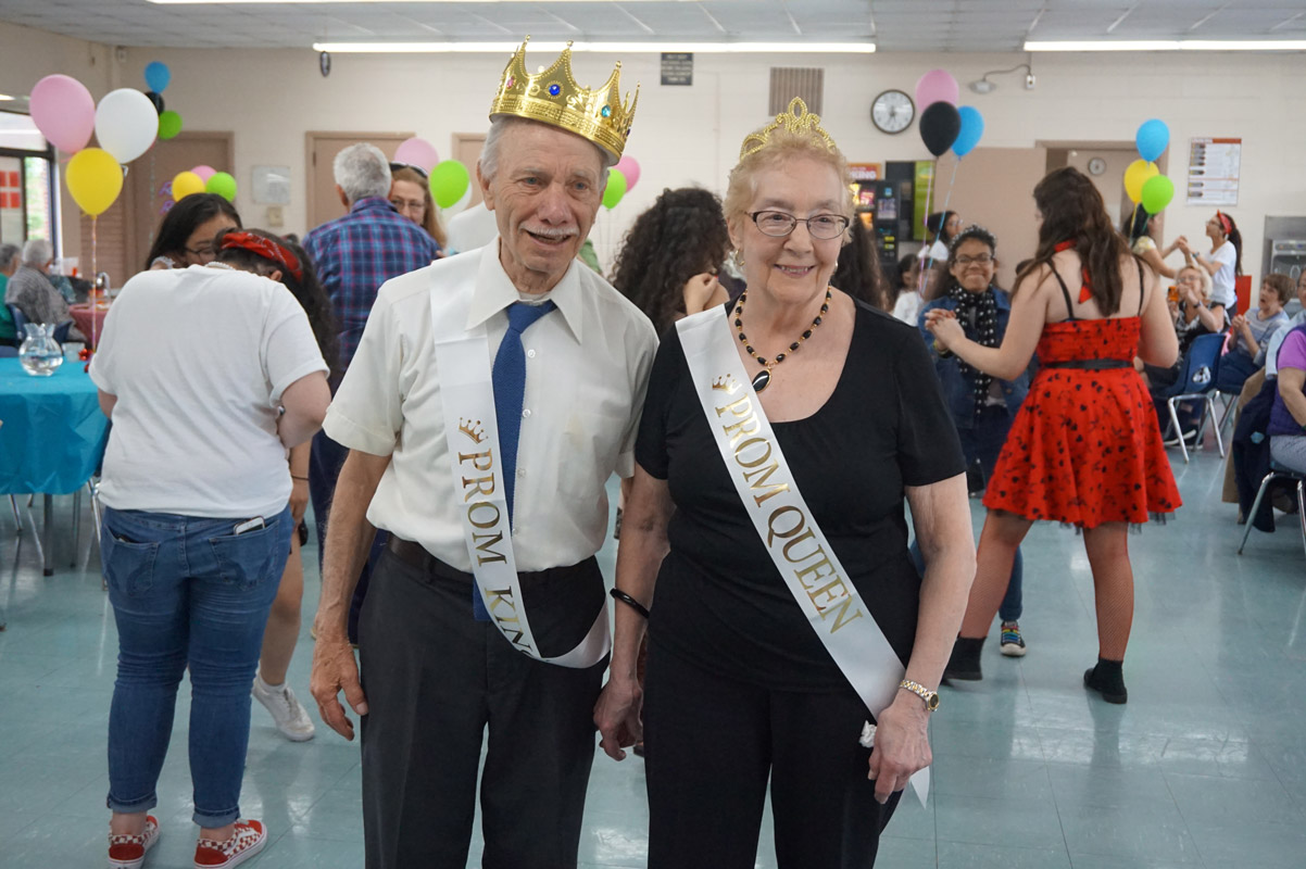 Prom king and queen Salvatore Damasco and Maria Quinn Scimeca