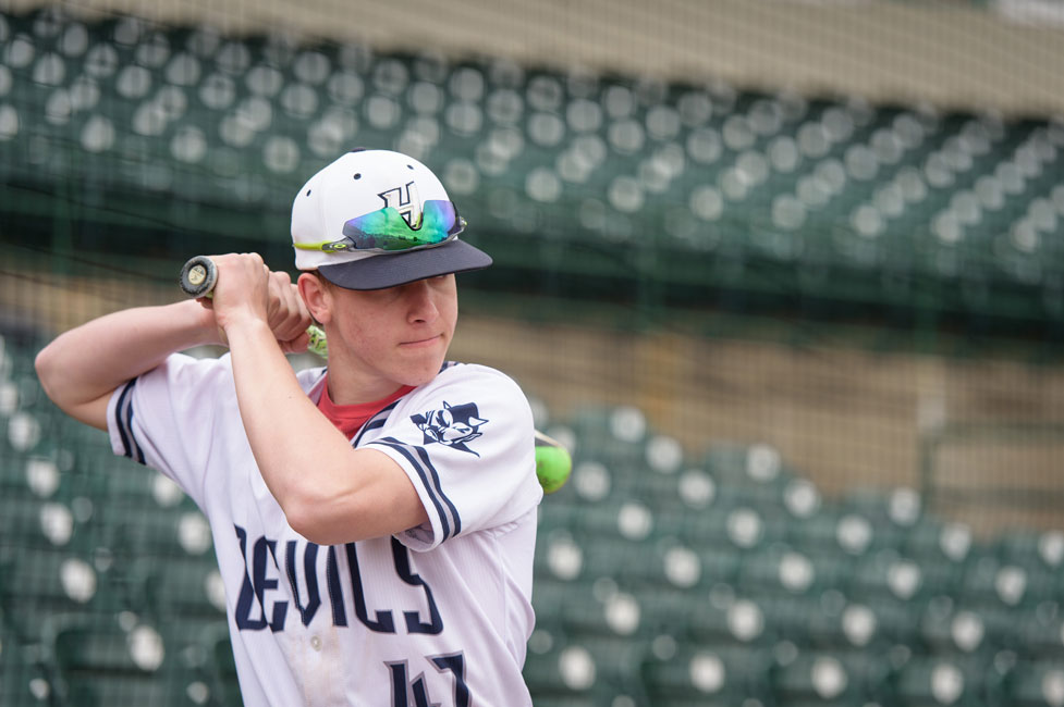 Justin Italiano won All-League last spring with Huntington's baseball team. (Darin Reed photo.)