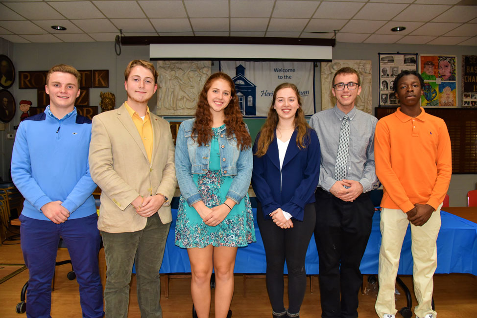 Huntington's Social Studies Honor Society chapter is led by an impressive executive board.