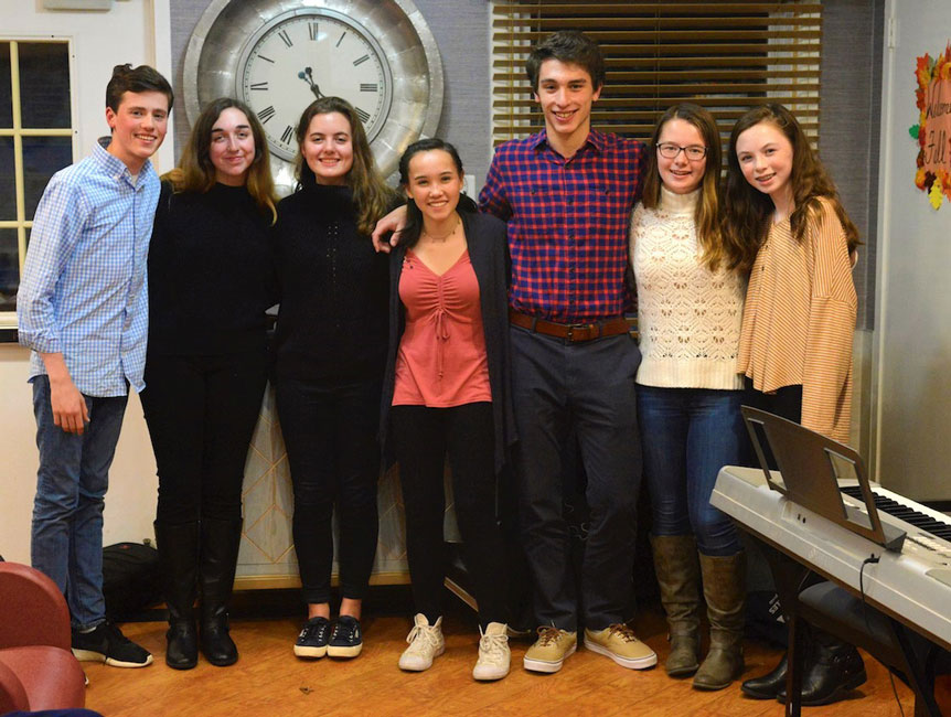 Keenan Lyons, Isabella Cahill, Katherine DeGennaro, Jennifer Low, Julien Rentsch, Madelyn Kye, and Cecilia Kye.