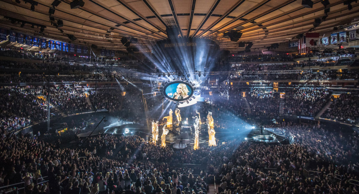 A group of 23 Huntington High School Sports Marketing class students visited Madison Square Garden.
