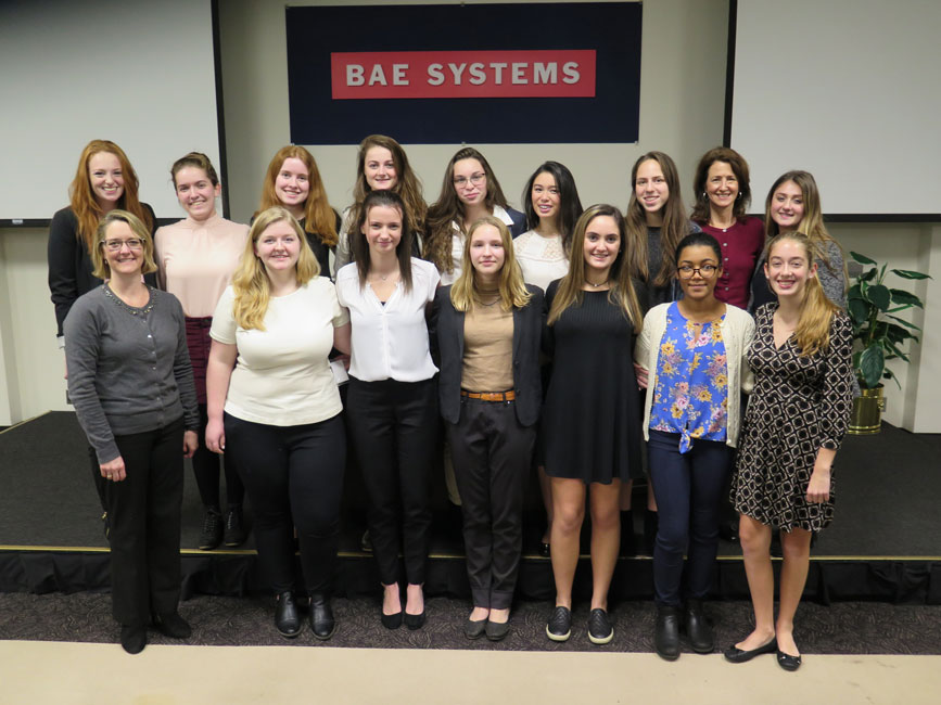 Five Huntington students were among a select group to participate in a unique program at BAE Systems.