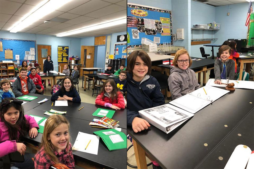 Jack Abrams STEM Magnet School student council members meeting.