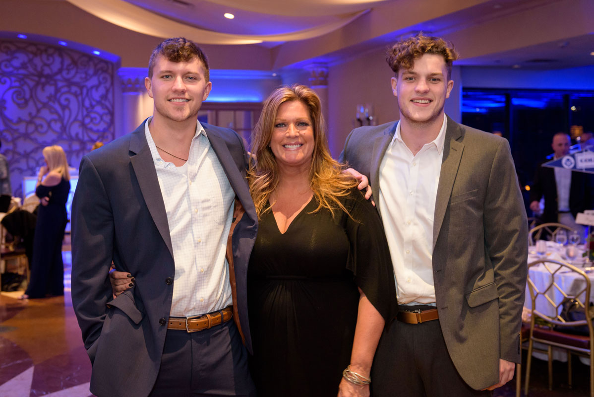 Georgia McCarthy is flanked by her sons, John and Kenny. (Darin Reed photo.)
