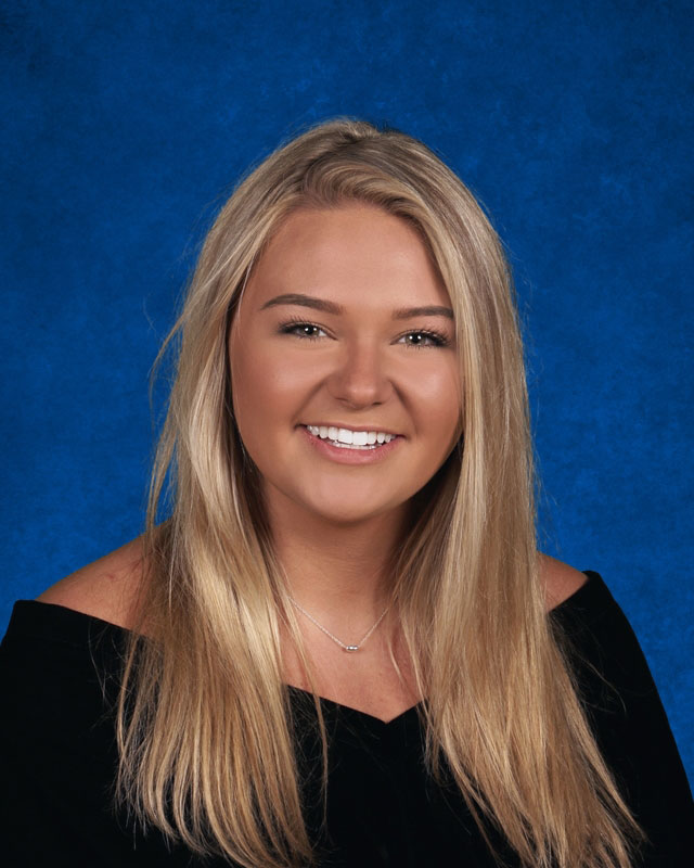Huntington High School senior Christie Baade.