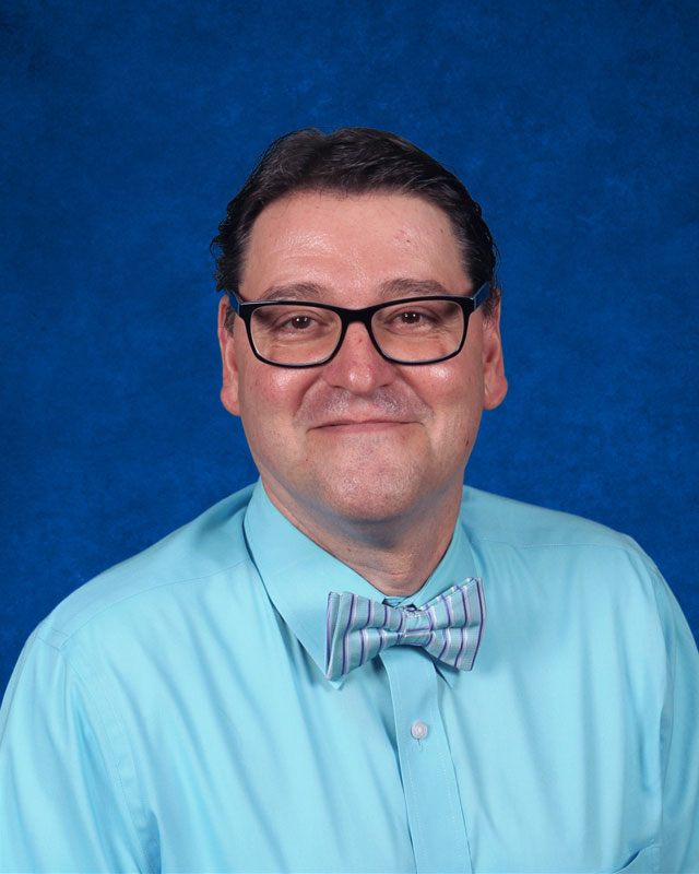 Huntington drama club advisor Michael Schwendemann.