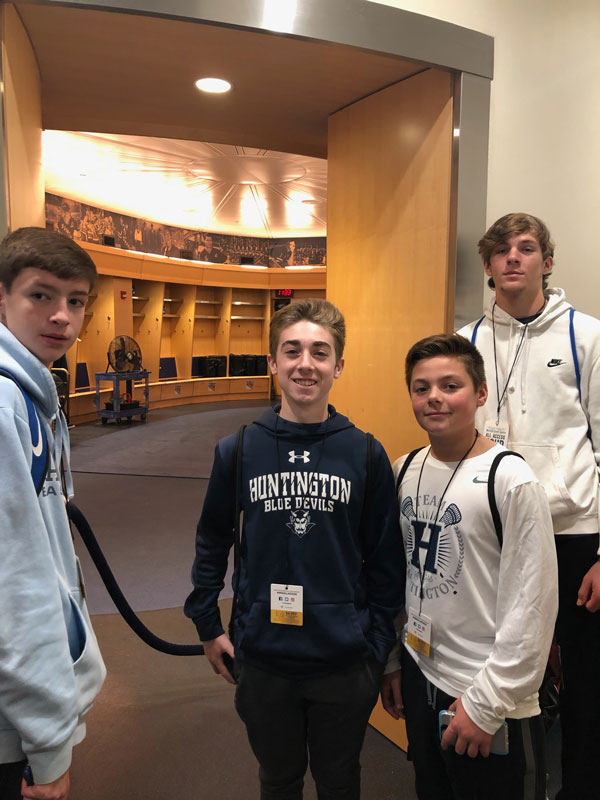 Madison Square Garden fascinated the Huntington business students.