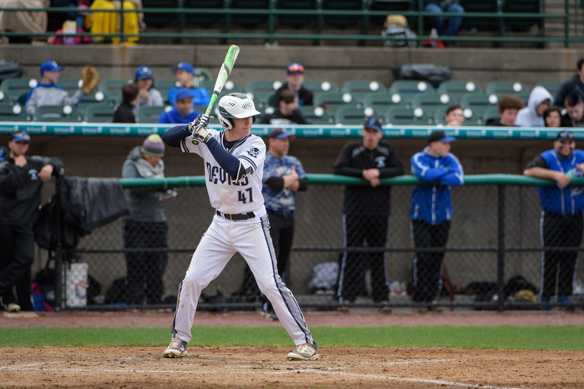 Justin Italiano at bat for the Blue Devils last spring. (Darin Reed photo)  