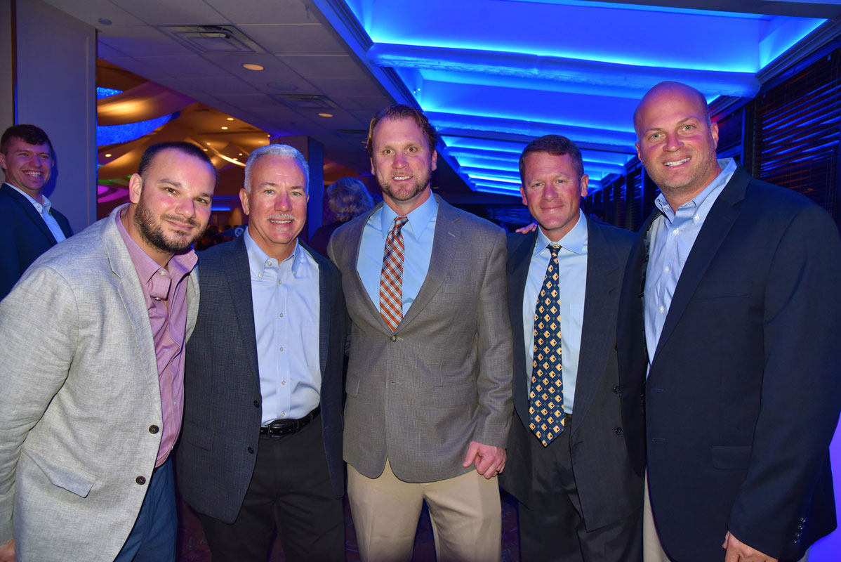 Blue Devil coaches turned out for the Booster Club dinner.
