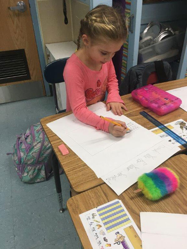 The Flower Hill second graders displayed their creative flair during the poster project.