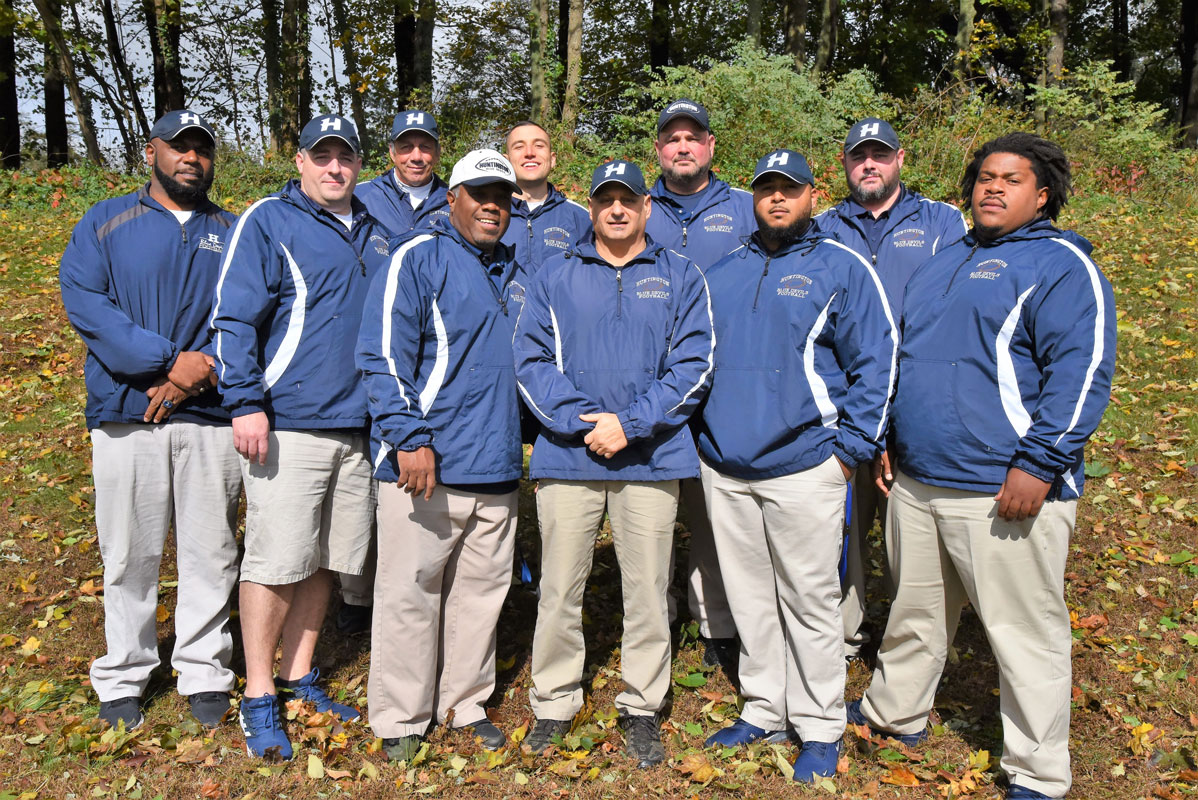 The Huntington football staff for 2018.
