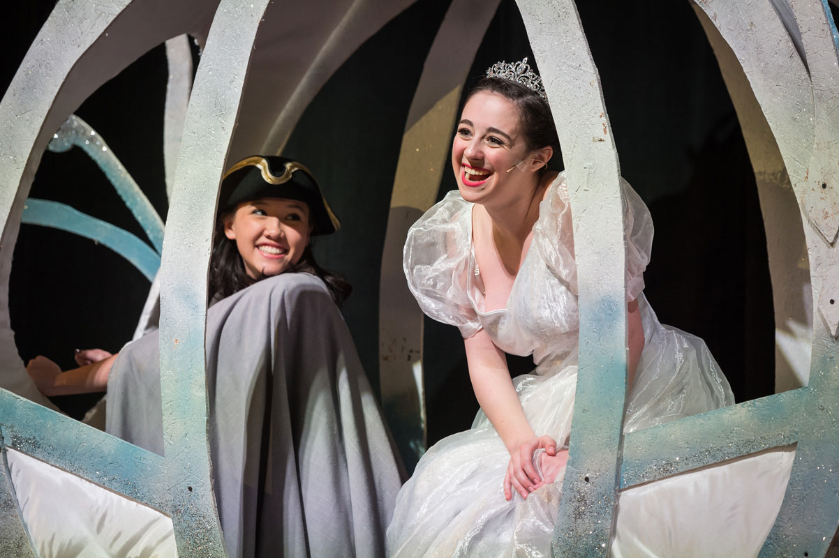 Abby Semelsberger played Cinderella for the Huntington High School drama club. (Darin Reed photo) 