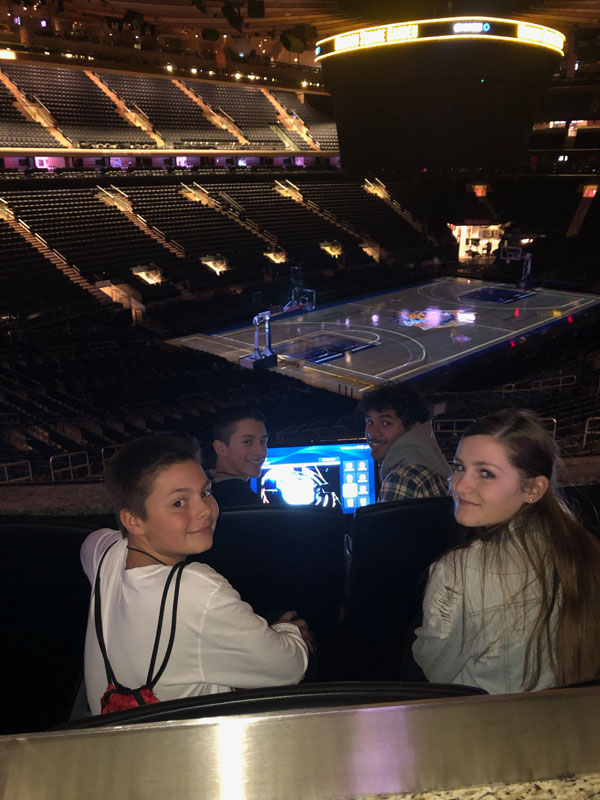 Huntington business students enjoyed a behind the scenes tour of MSG.