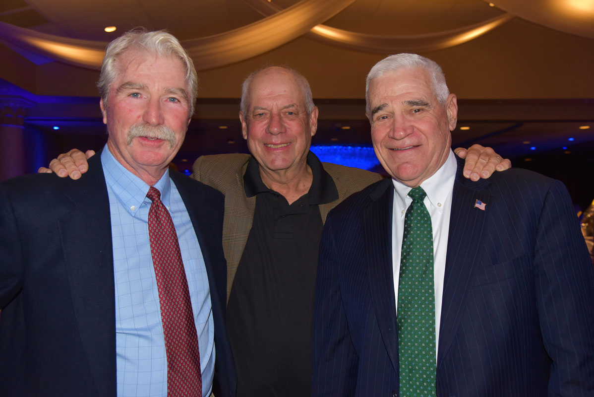 Brian Carey, Hutch Vanderschuyt and Jerry Asher at the Booster Club dinner (2)