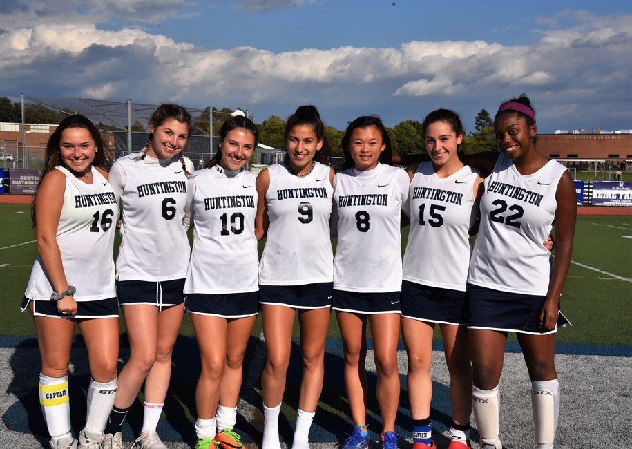 Seven special teenagers were celebrated on Blue Devil field hockey's Senior Day.