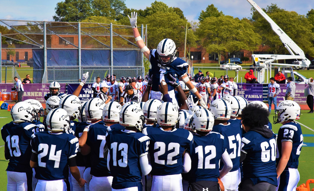 The Blue Devils will host West Islip on Saturday at 2 p.m.