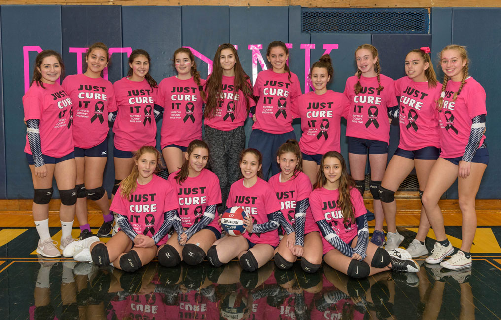 The Huntington girls' JV volleyball team showed a great deal of potential this fall. (Darin Reed photo.)