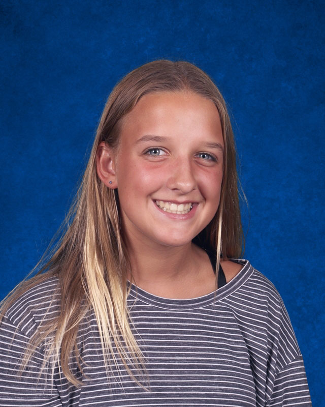 Freshman Regan Sansiviero played No. 1 singles for the Huntington JV.