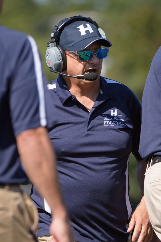 Steve Muller became Huntington's winningest football coach ever. (Darin Reed photo.)