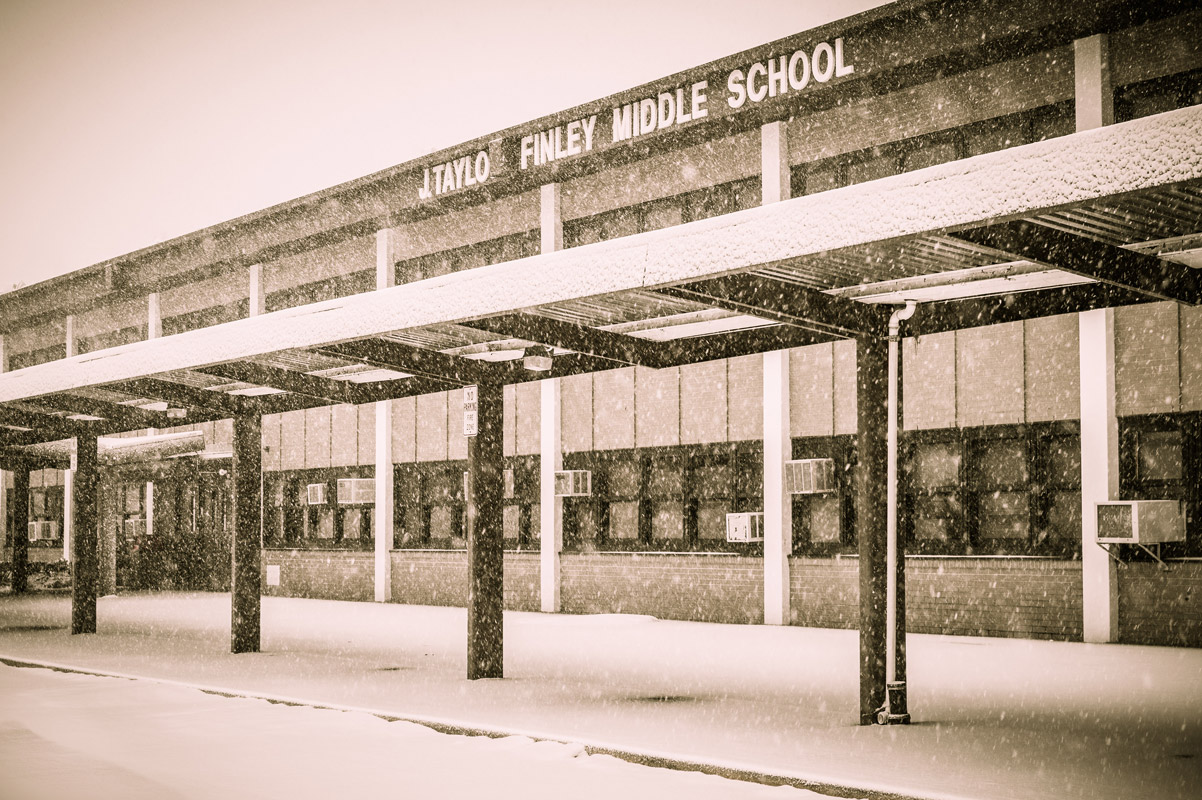 Finley Middle School has served Huntington UFSD since September 1965. (Darin Reed photo