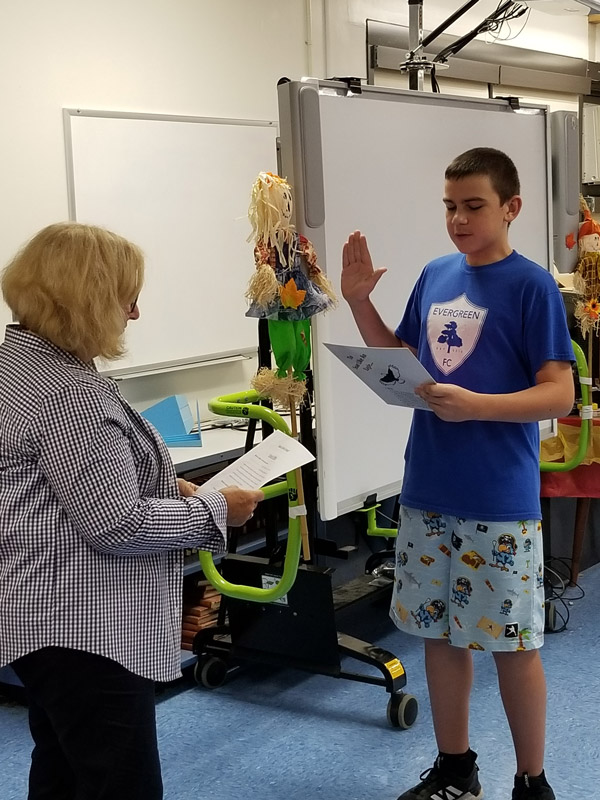 Woodhull Intermediate School's Student Council executive board members are an exceptional group.