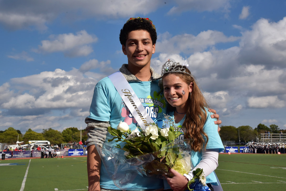 Huntington Homecoming Day King and Queen Danny Arias and Ashlyn Case