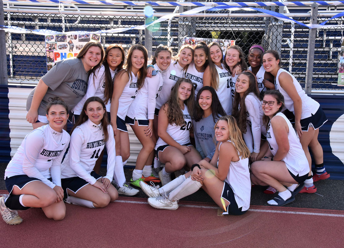 The Huntington varsity field hockey team won nine games this fall.