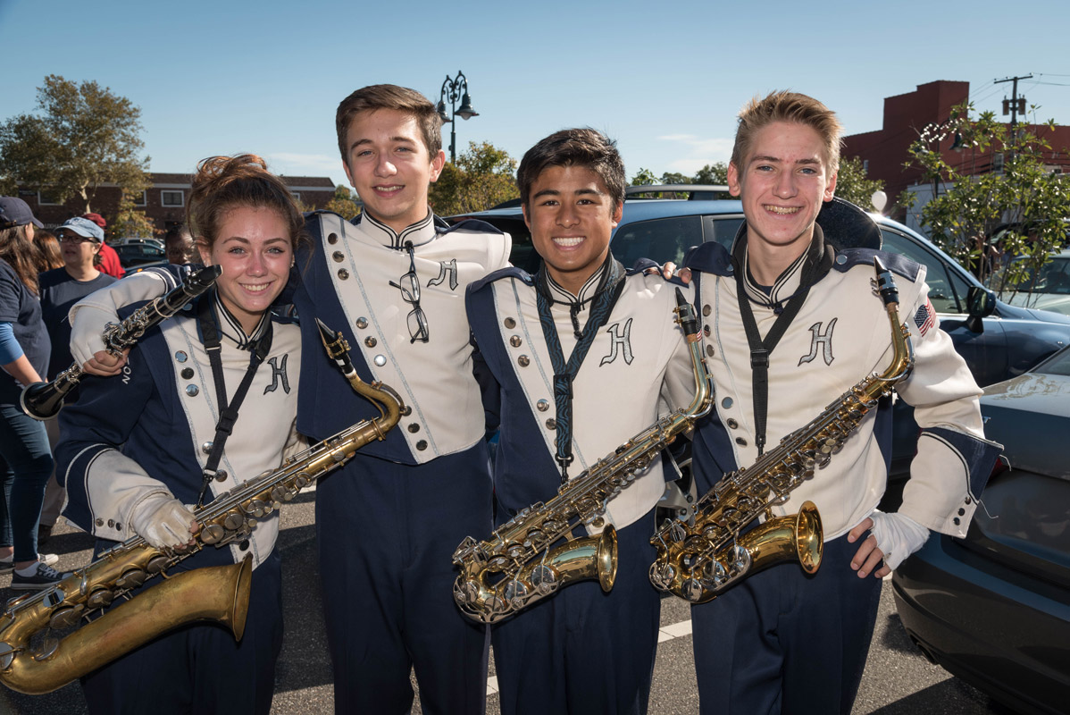 The Huntington Blue Devil marching band will perform in the Homecoming Day parade. (Darin Reed photo 