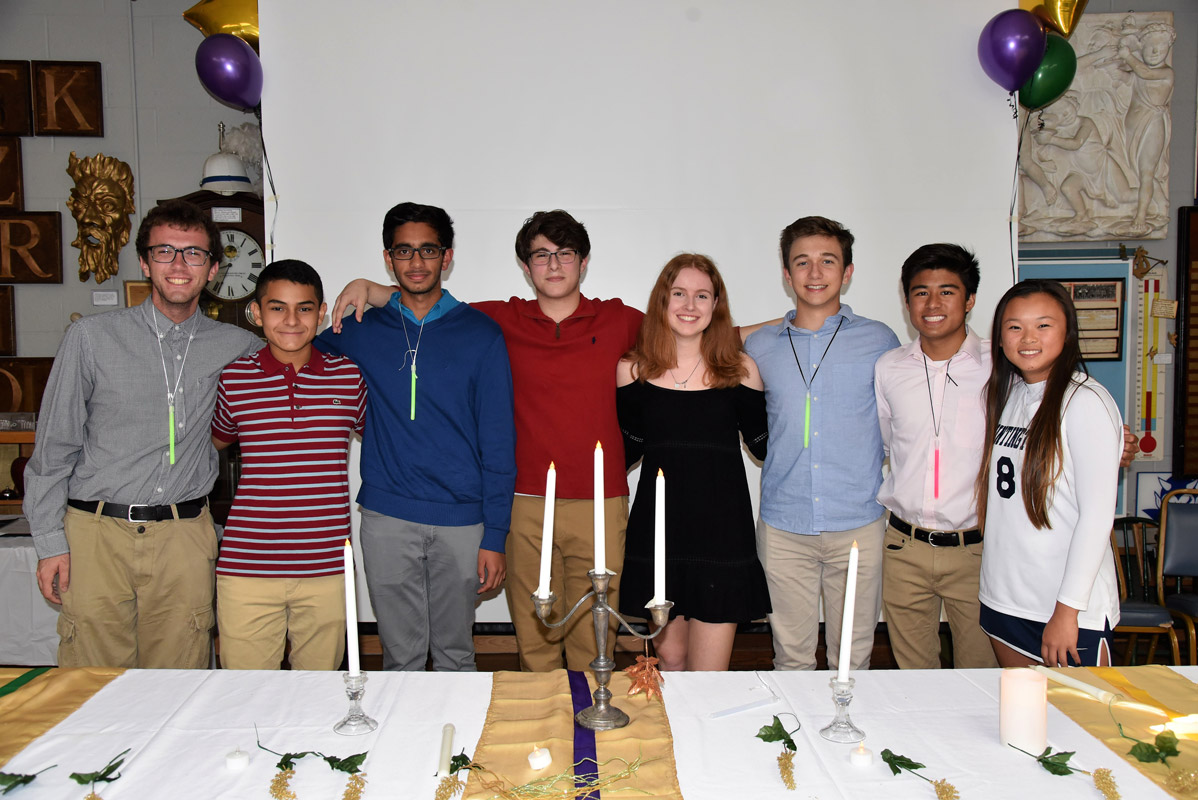 Huntington's National Science Honor Society chapter is led by eight dynamic teenagers.