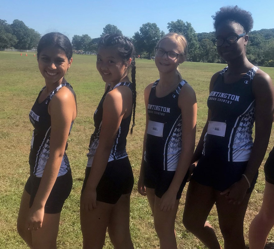 Huntington girls' cross country features a great group of young ladies.