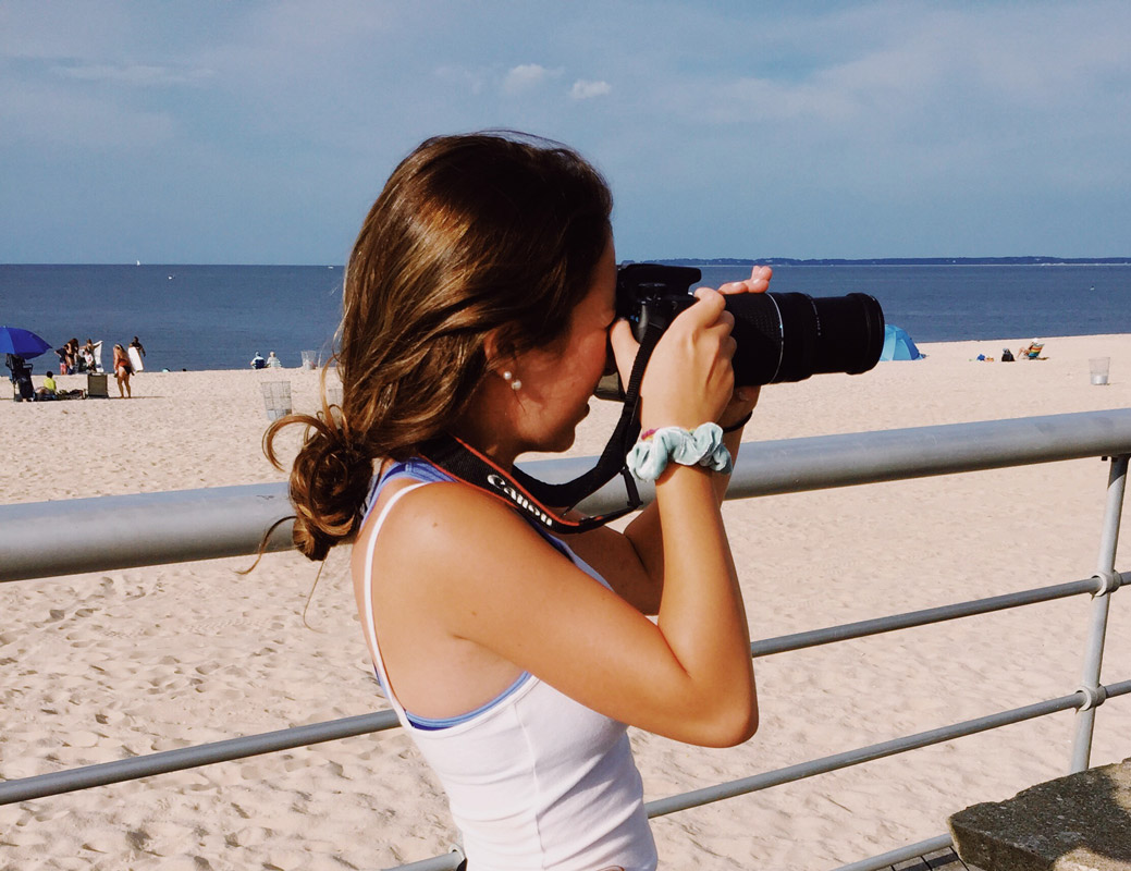 Lexi Helburn zooms in at Sunken Meadow State Park.