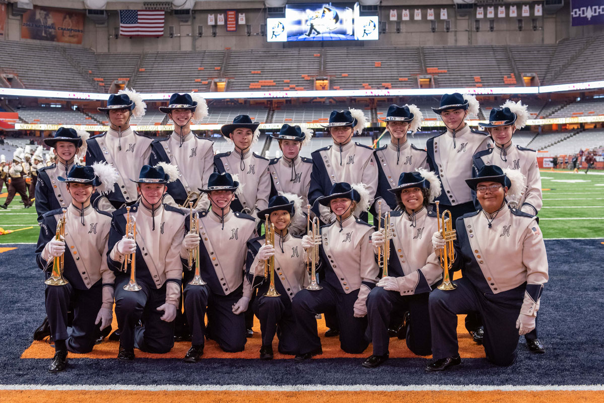 The Blue Devil band is comprised of many sections of amazing musicians. (Darin Reed photo (1)