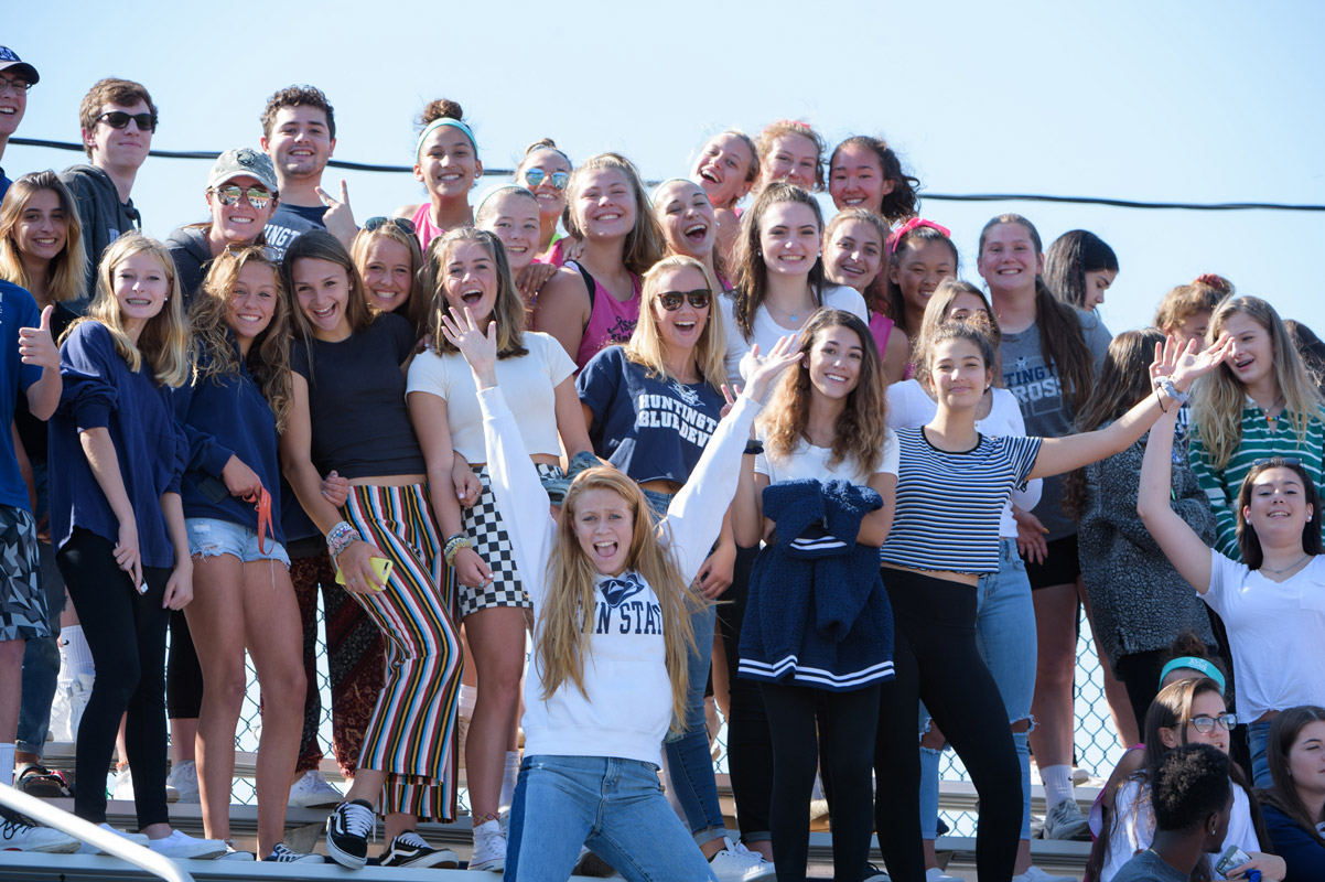 The Blue Devil student cheering section was once again loud. (Darin Reed photo.)