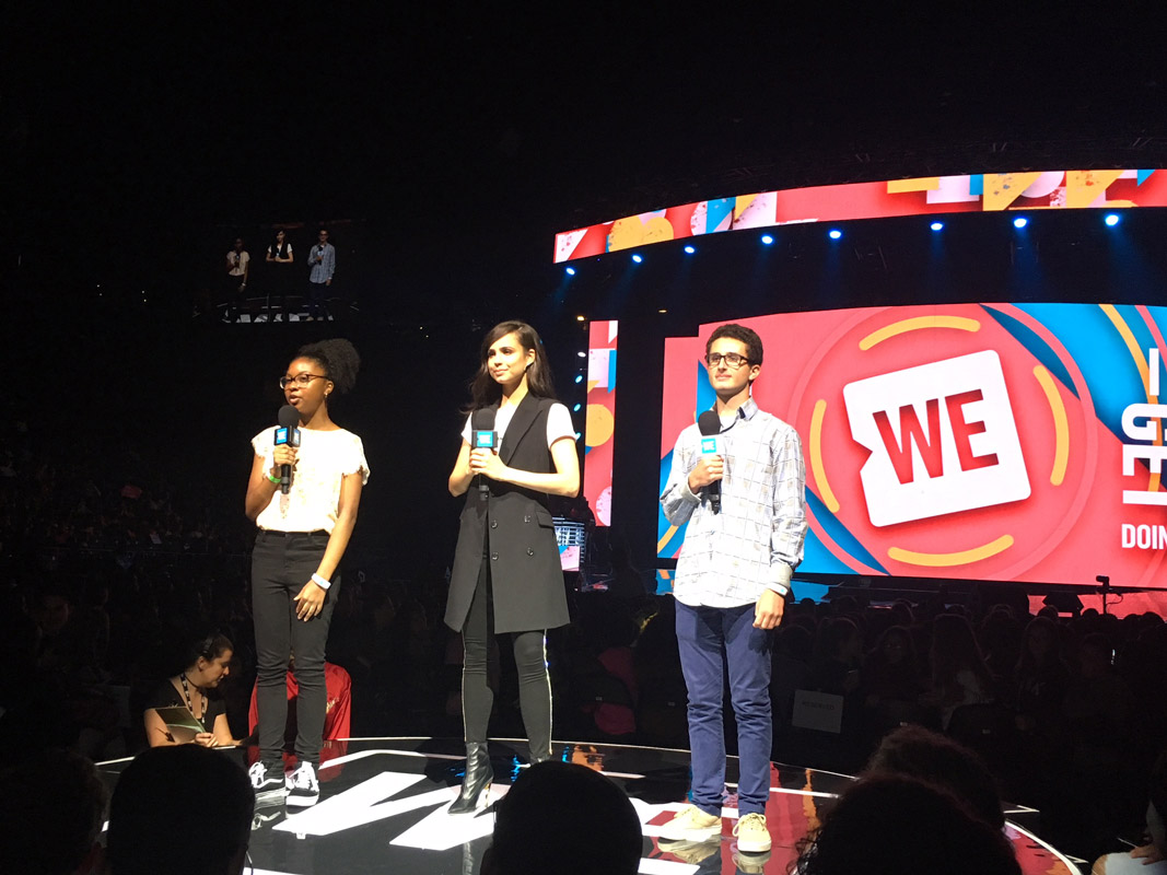 Huntington's Noah Morris was called to the state at WE Day UN 2018 in Brooklyn.