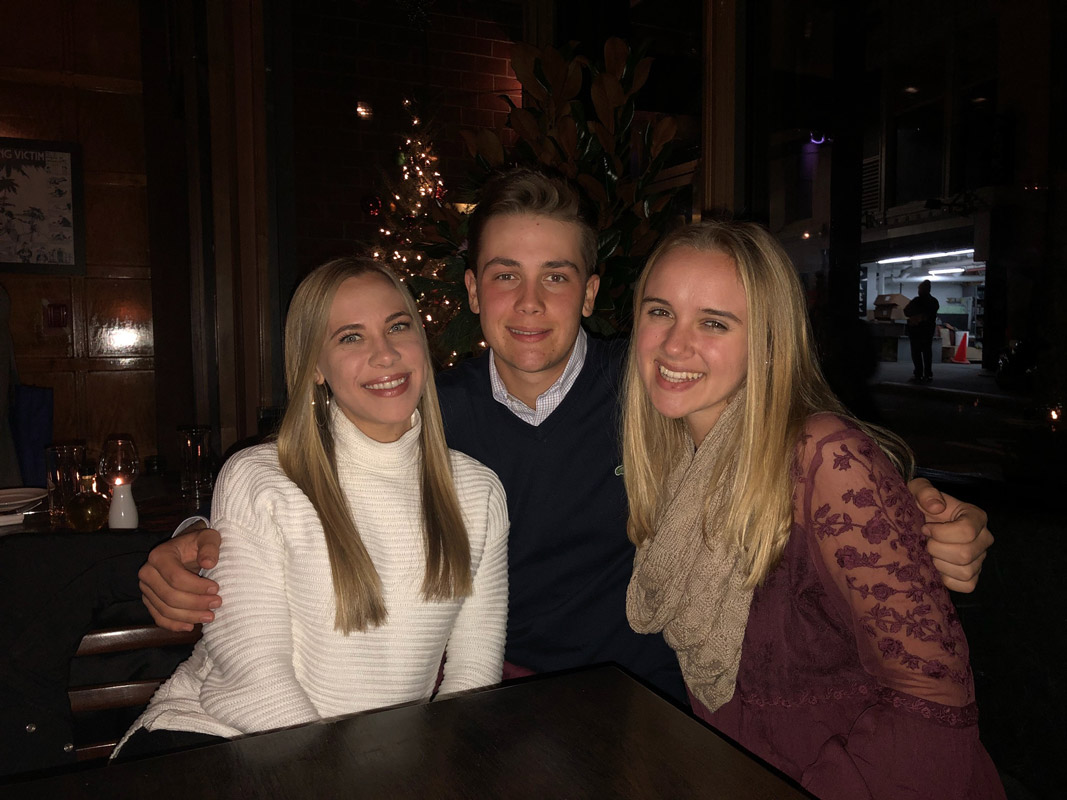 Alex Gerbavsits (right) with her sister, Lauren and brother, Tyler.